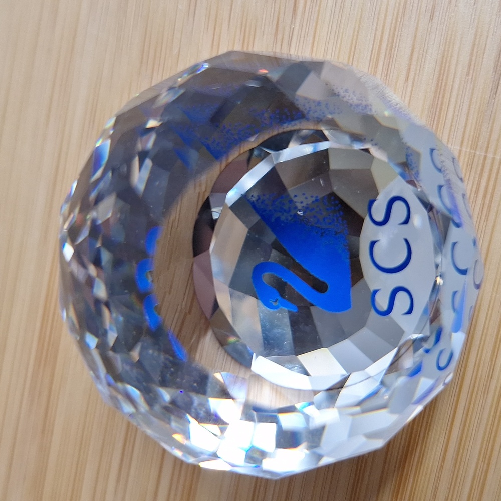 #ZZZ Swarovski crystal golfball vintage collectable retired